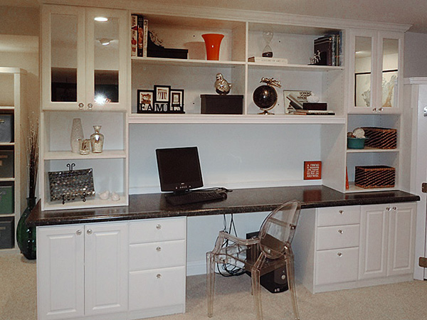 Custom Built Home Office Furniture and Storage